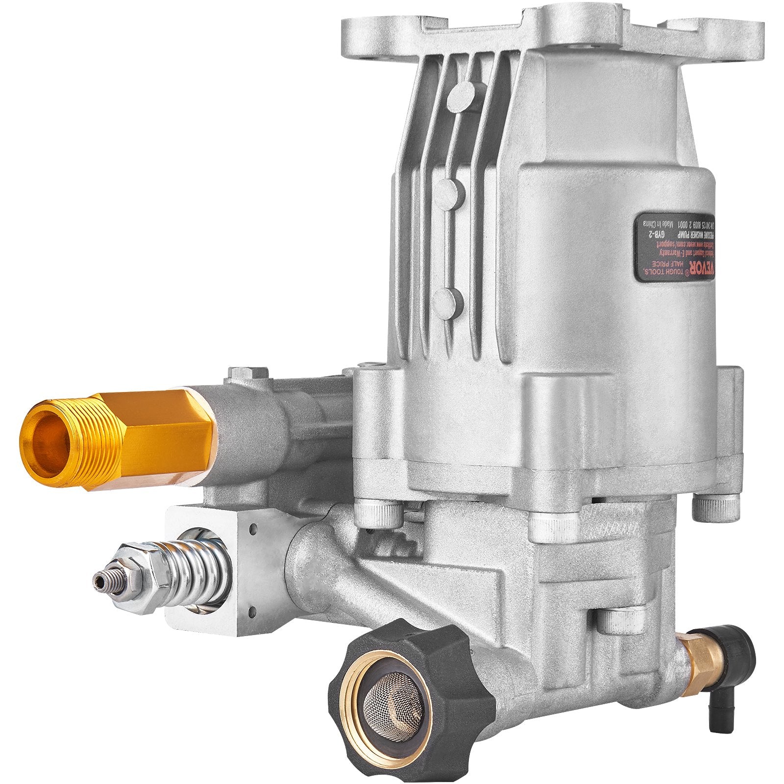 Fuel & Exhaust: VEVOR Pressure Washer Pump, 19 mm Shaft Horizontal, 3400 PSI, 2.5GPM, Replacement Power Washer Pumps Kit, Parts Washer Pump, Compatible with Honda, Simpson, RYOBI, Briggs & Stratton, Subaru, Craftsman