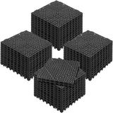 Automotive Repair & Speciality Tools: VEVOR Modular Interlocking Cushion, 50 Pack 30 x 30 cm Splicing Drainage Mats, PVC Interlocking Drainage Floor Tiles, Non-Slip Drainage Holes for Restroom, Bathroom, Kitchen, Pool, Wet Area, Black