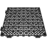 Automotive Repair & Speciality Tools: VEVOR Modular Interlocking Cushion, 50 Pack 30 x 30 cm Splicing Drainage Mats, PVC Interlocking Drainage Floor Tiles, Non-Slip Drainage Holes for Restroom, Bathroom, Kitchen, Pool, Wet Area, Black