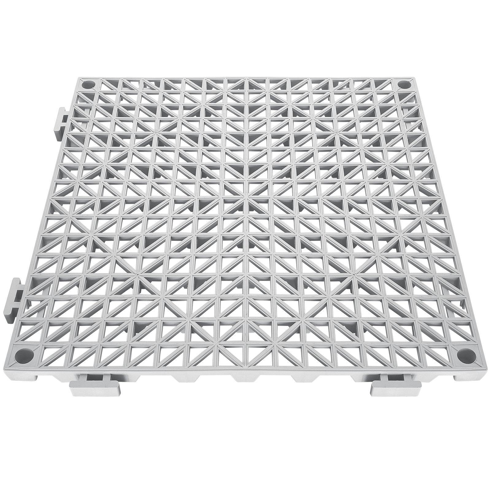 Automotive Repair & Speciality Tools: VEVOR Modular Interlocking Cushion, 50 Pack 30 x 30 cm Splicing Drainage Mats, Soft PVC Interlocking Drainage Floor Tiles, Non-Slip Drainage Holes for Restroom, Bathroom, Kitchen, Pool, Wet Area, Gray