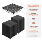 Automotive Repair & Speciality Tools: VEVOR Modular Interlocking Cushion, 55 Pack 30 x 30 cm Splicing Drainage Mats, PVC Interlocking Drainage Floor Tiles, Non-Slip Drainage Holes for Restroom, Bathroom, Kitchen, Pool, Wet Area, Black