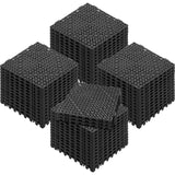 Automotive Repair & Speciality Tools: VEVOR Modular Interlocking Cushion, 55 Pack 30 x 30 cm Splicing Drainage Mats, PVC Interlocking Drainage Floor Tiles, Non-Slip Drainage Holes for Restroom, Bathroom, Kitchen, Pool, Wet Area, Black