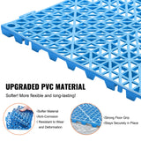 Automotive Repair & Speciality Tools: VEVOR Modular Interlocking Cushion, 55 Pack 30 x 30 cm Splicing Drainage Mats, Soft PVC Interlocking Drainage Floor Tiles, Non-Slip Drainage Holes for Restroom, Bathroom, Kitchen, Pool, Wet Area, Blue