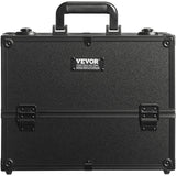 Makeup Organisation & Storage: VEVOR Makeup Train Case 370MM Large Portable Cosmetic Case, 6 Tier Trays Professional Makeup Storage Organizer Box Make Up Carrier with Handle And Strap Travel Case for Women and Girls - Black