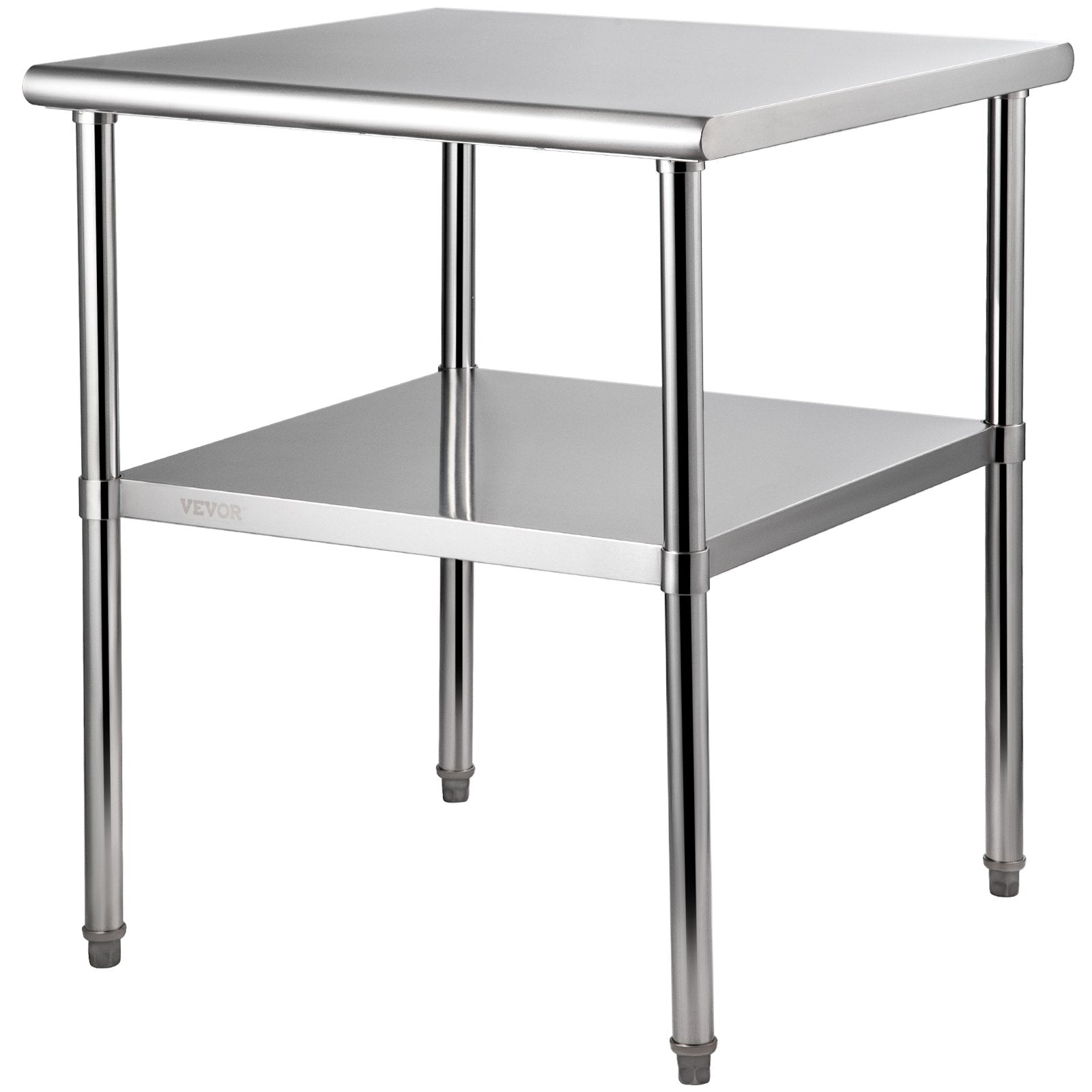 Food Warmers & Chafing Dishes: VEVOR Stainless Steel Work Prep Table Commercial Food Prep Table 30x30x36in