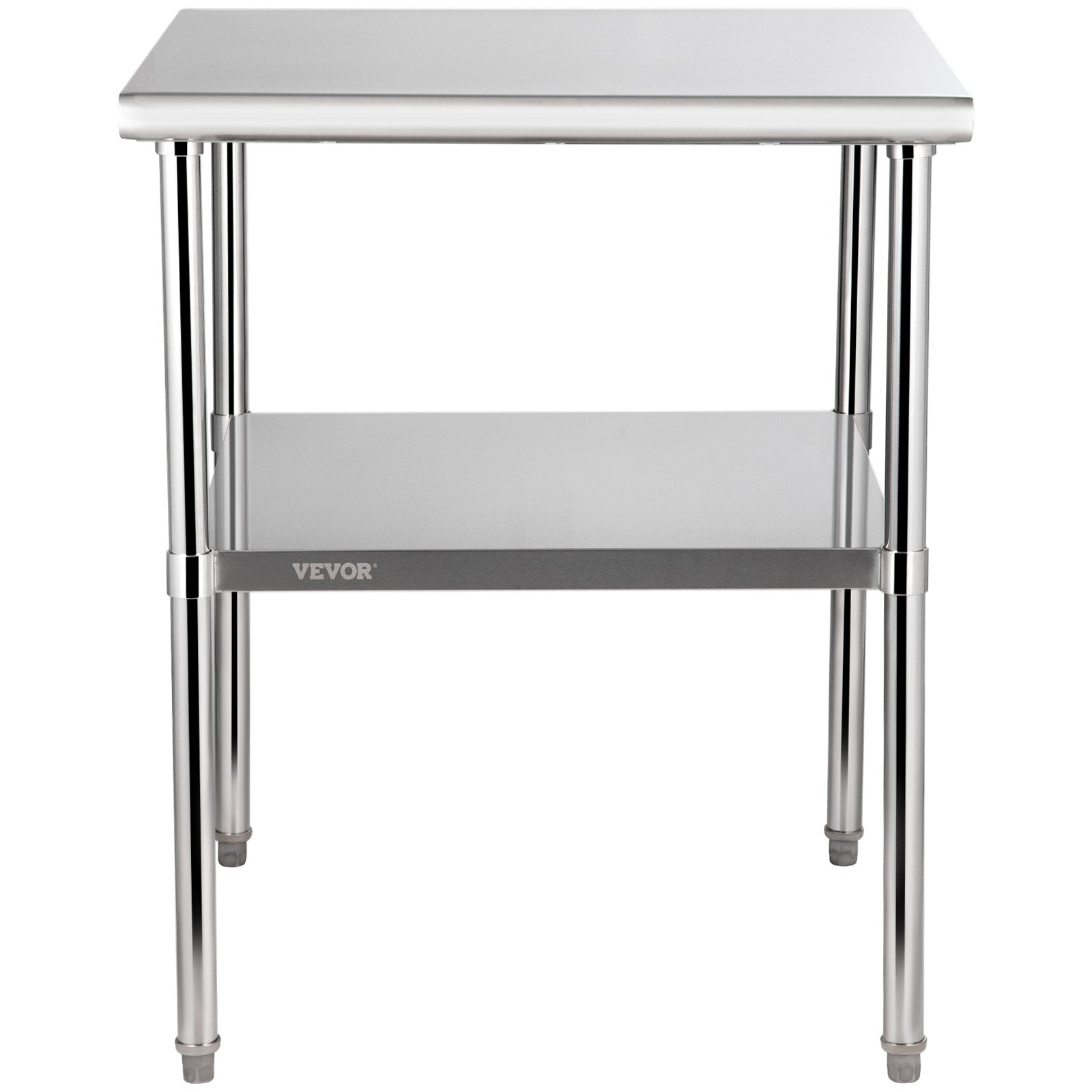 Food Warmers & Chafing Dishes: VEVOR Stainless Steel Work Prep Table Commercial Food Prep Table 30x30x36in