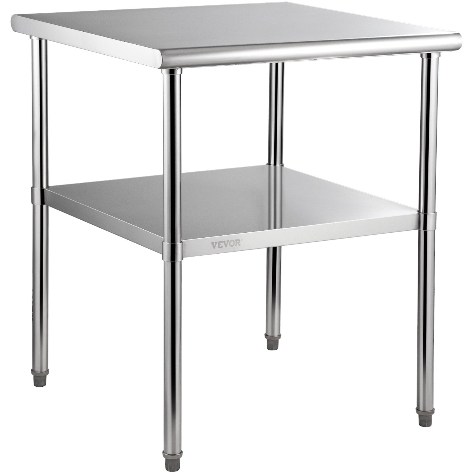 Food Warmers & Chafing Dishes: VEVOR Stainless Steel Work Prep Table Commercial Food Prep Table 30x30x36in