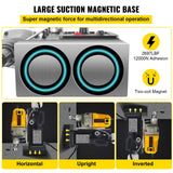 Traffic Control & Parking Tools: VEVOR Magnetic Drill, 1100W 1.57" Boring Diameter, 2697lbf/12000N Portable Electric Mag Drill Press with 7 Bits, 580 RPM Max Speed Drilling Machine for any Surface and Home Improvement