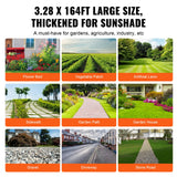 Herbicides: VEVOR Weed Barrier Landscape Fabric, 3.28*164FT Heavy Duty Garden Weed Fabric, Woven PP Weed Control Fabric, Driveway Fabric, Geotextile Fabric for Landscaping, Ground Cover, Weed Blocker Weed Mat
