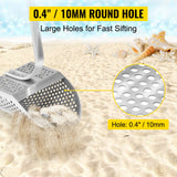 Outdoor Play Equipment: VEVOR Metal Detector Sand Scoop Metal Detecting Hunting Scoop w/ Steel Handle