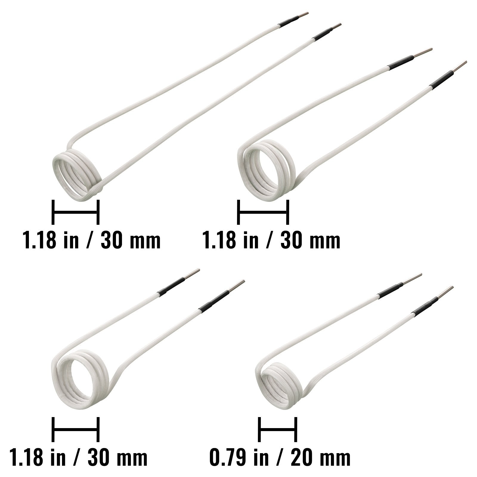 Automotive Repair & Speciality Tools: VEVOR Induction Heater Coil Kit Induction Coils 8PCS For Removing Rusty Bolts