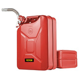 Fuel & Exhaust: VEVOR Jerry Fuel Can, 20 L Portable Jerry Gas Can with Flexible Spout System, Rustproof ＆ Heat-resistant Steel Fuel Tank for Cars Trucks Equipment, 2PCS Red