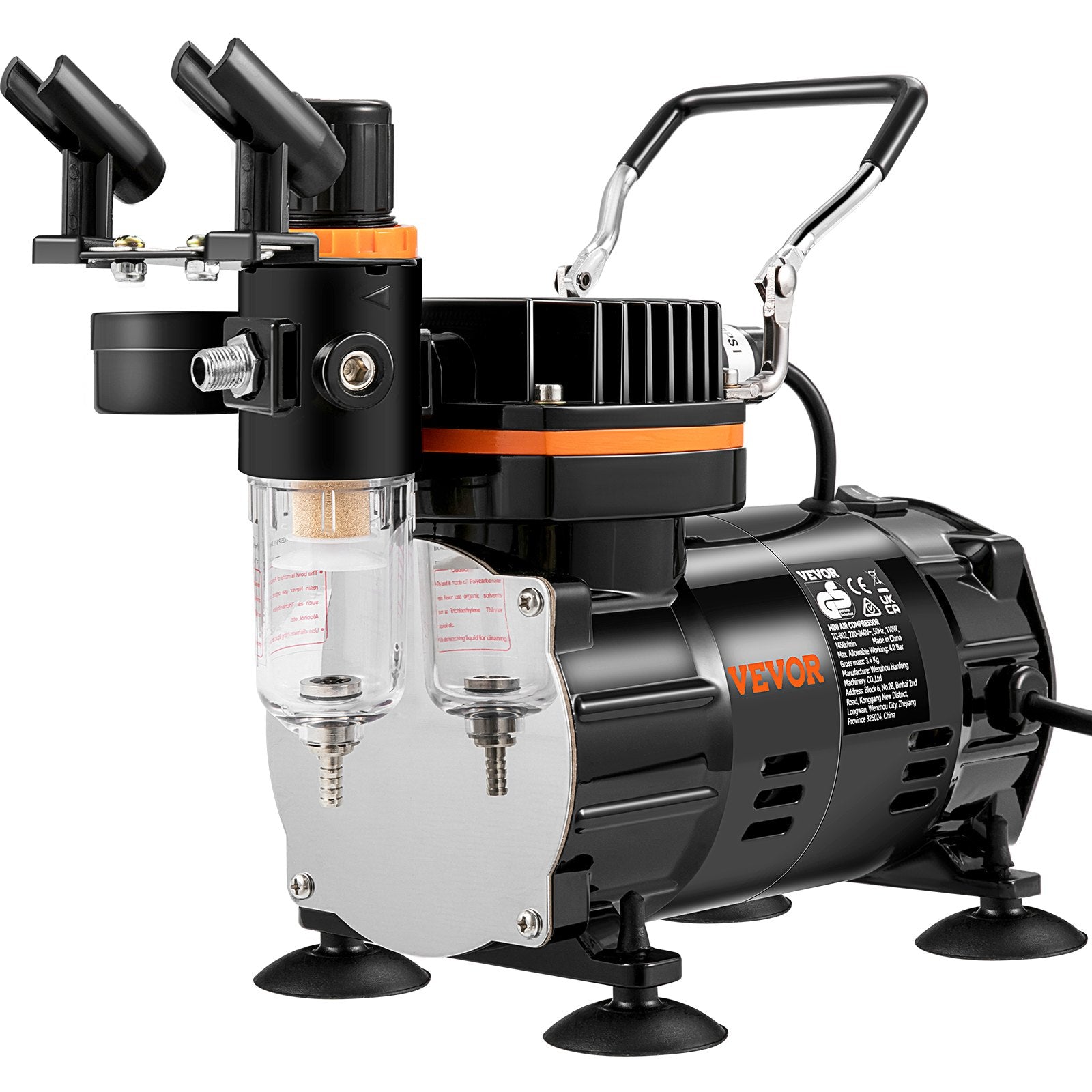 Costumes & Accessories: VEVOR Airbrush Kit Dual-action Airbrush Compressor Art Nail Tattoo Makeup Model