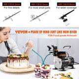 Costumes & Accessories: VEVOR Airbrush Kit Dual-action Airbrush Compressor Art Nail Tattoo Makeup Model