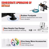 Costumes & Accessories: VEVOR Airbrush Kit Dual-action Airbrush Compressor Art Nail Tattoo Makeup Model