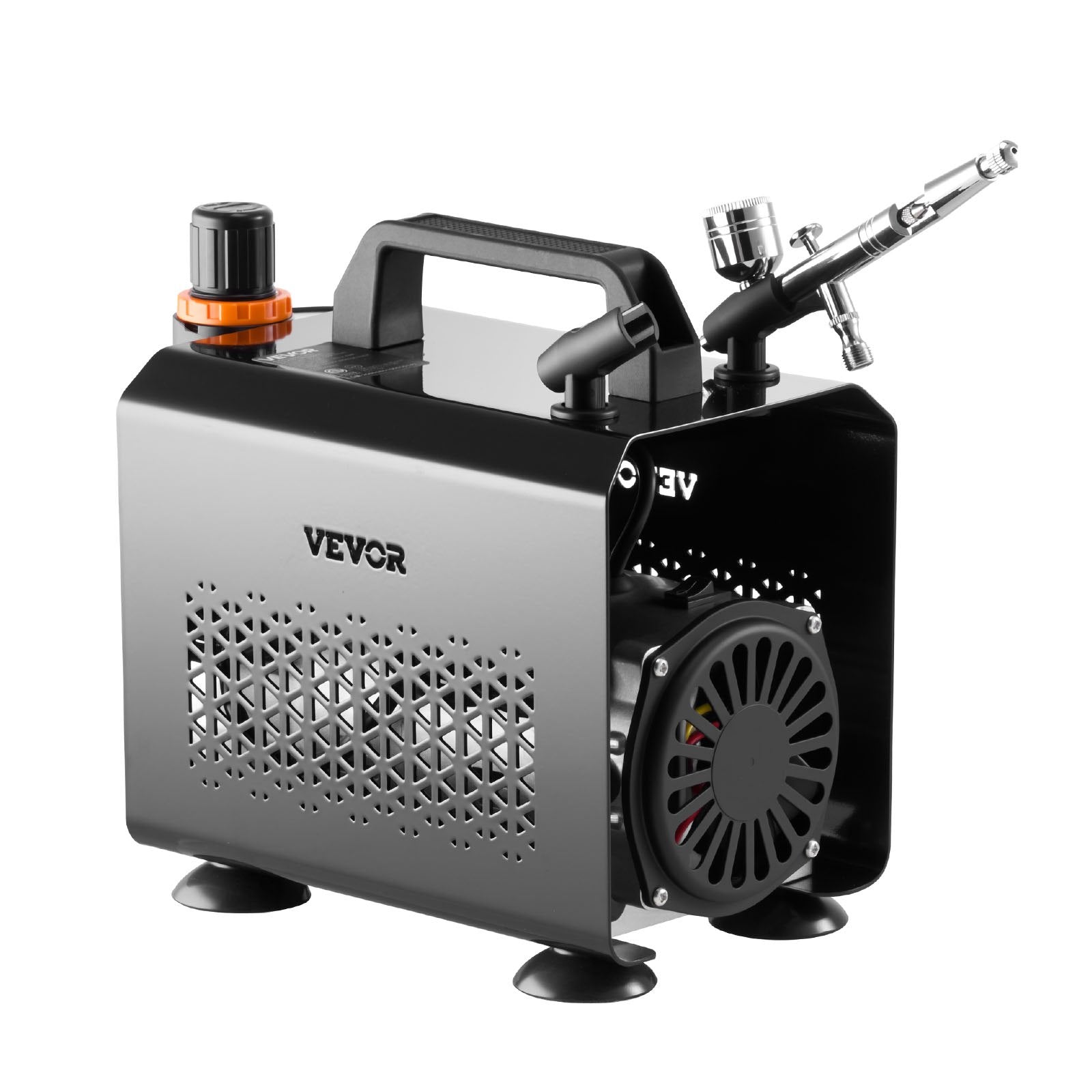 Automotive Cleaning: VEVOR Airbrush Kit Air Brush Kit 1/6 HP Air Compressor 1 Airbrush 3 Tips Paint