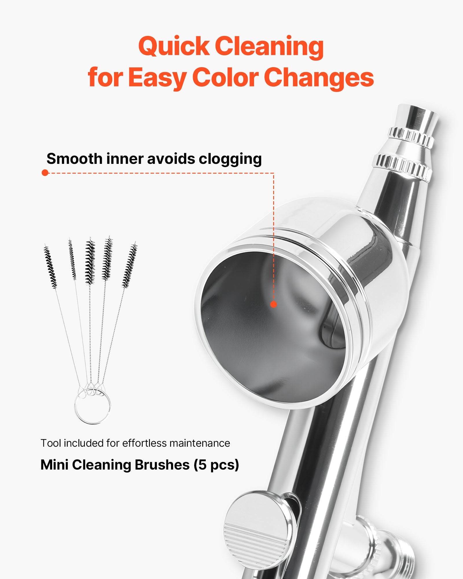 Automotive Cleaning: VEVOR Airbrush Kit Air Brush Kit 1/6 HP Air Compressor 1 Airbrush 3 Tips Paint
