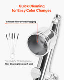 Automotive Cleaning: VEVOR Airbrush Kit Air Brush Kit 1/6 HP Air Compressor 1 Airbrush 3 Tips Paint