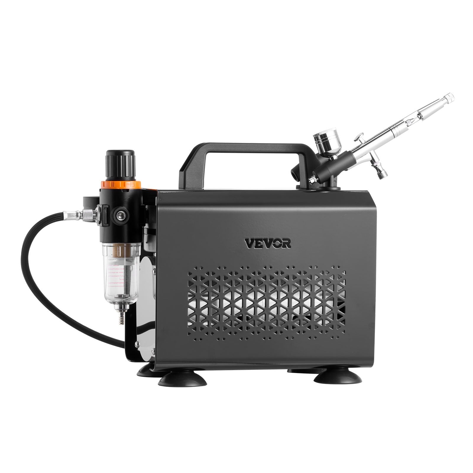 Automotive Cleaning: VEVOR Airbrush Kit Air Brush Kit 1/6 HP Air Compressor 1 Airbrush 3 Tips Paint
