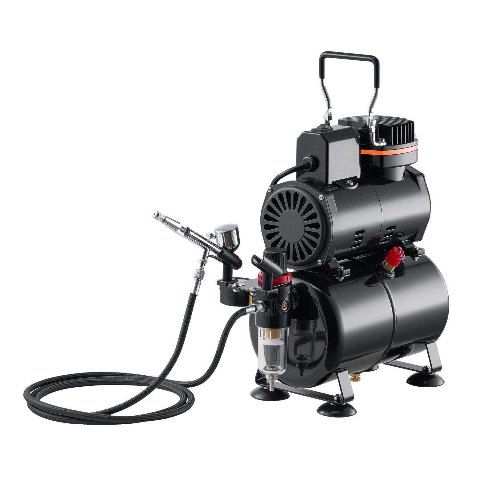 Automotive Cleaning: VEVOR Airbrush Kit Air Brush Kit 1/6 HP Air Compressor Tank 1 Airbrush 3 Tips