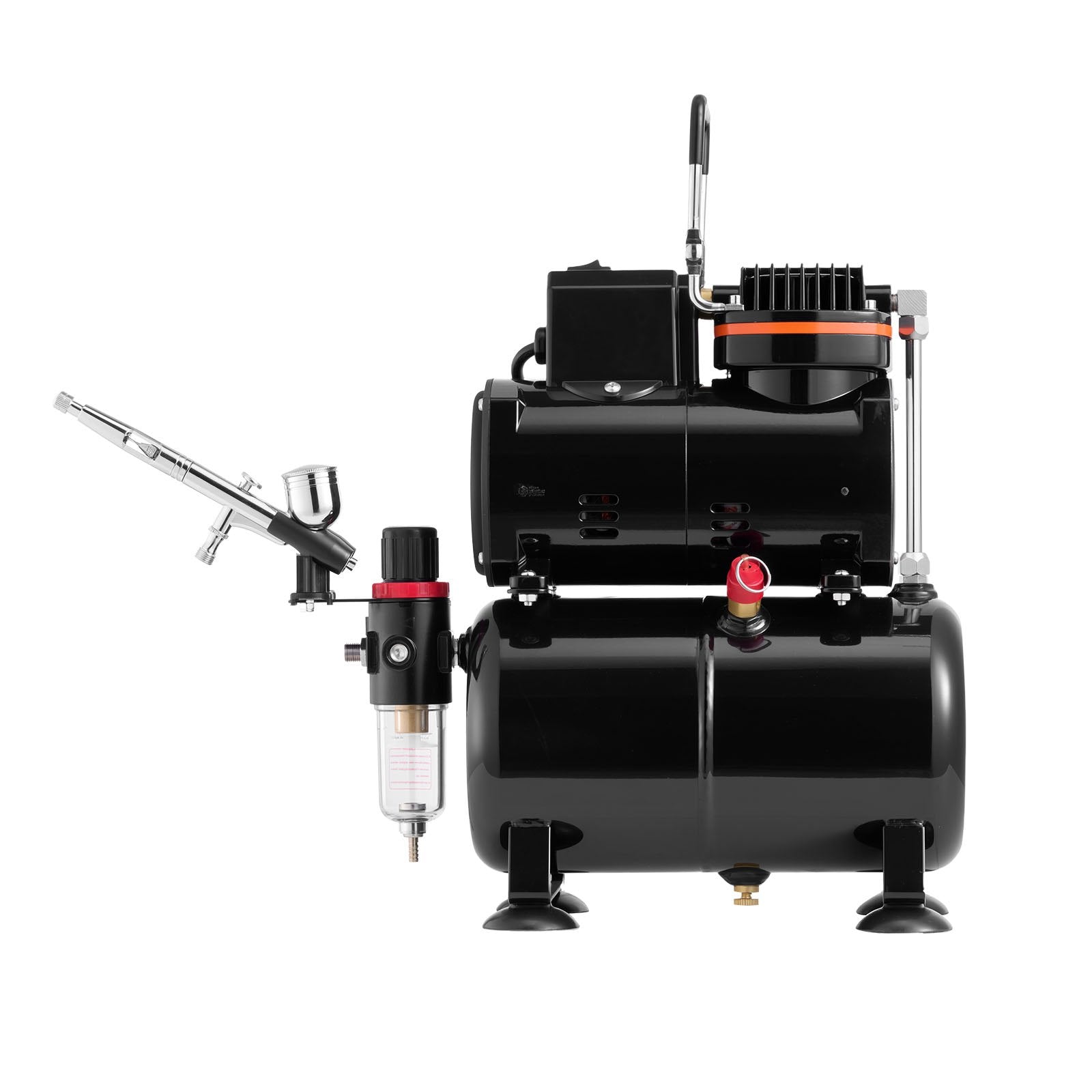 Automotive Cleaning: VEVOR Airbrush Kit Air Brush Kit 1/6 HP Air Compressor Tank 1 Airbrush 3 Tips