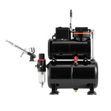 Automotive Cleaning: VEVOR Airbrush Kit Air Brush Kit 1/6 HP Air Compressor Tank 1 Airbrush 3 Tips