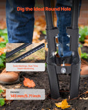Outdoor Power Equipment: VEVOR Post Hole Digger, Heavy Duty Post Hole Digger with Carbon Steel Handle, Manual Hole Digger with Scale Markings and Metal Blade, Post Hole Digger Tool for Digging Gardening Outdoors, 1460 mm