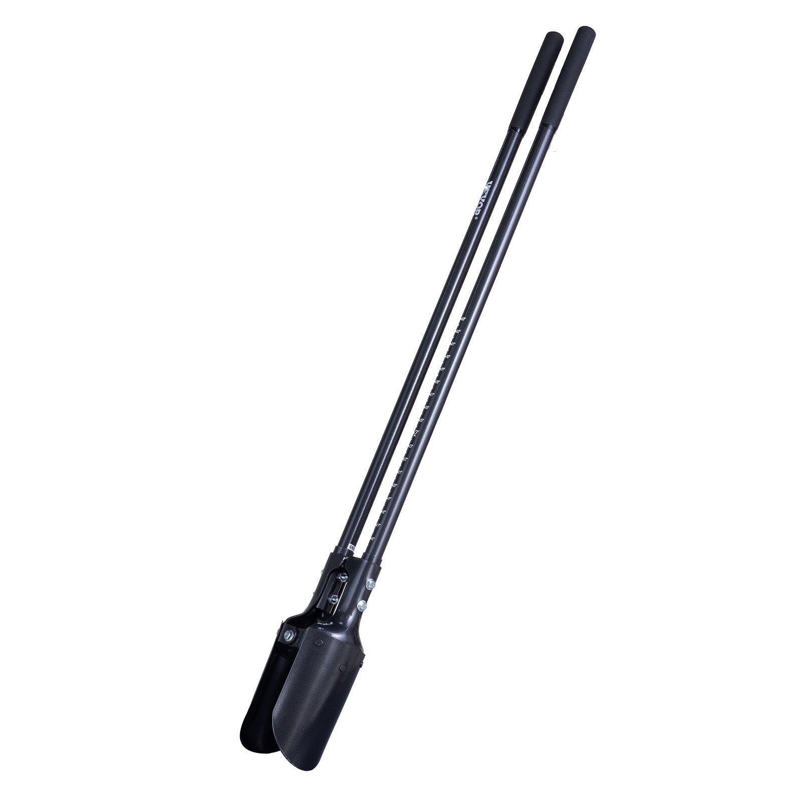 Outdoor Power Equipment: VEVOR Post Hole Digger, Heavy Duty Post Hole Digger with Carbon Steel Handle, Manual Hole Digger with Scale Markings and Metal Blade, Post Hole Digger Tool for Digging Gardening Outdoors, 1460 mm