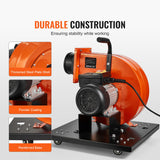 Desktops & Accessories: VEVOR Dust Collector, 1HP 460 CFM Air Flow, Rolling Dust Collector with 80L Large Dust Collection Bag, 2.5 Micron Bag Filtration, Industrial Workshop Mobile Wood Dust Container with Handle and Wheels