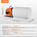 Desktops & Accessories: VEVOR Dust Collector, 1HP 460 CFM Air Flow, Rolling Dust Collector with 80L Large Dust Collection Bag, 2.5 Micron Bag Filtration, Industrial Workshop Mobile Wood Dust Container with Handle and Wheels