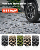 Cooking Ranges: VEVOR Ground Grid 2-Inch Depth Geocell Grid 16.4x6.5FT / 5000x1980mm for Gravel