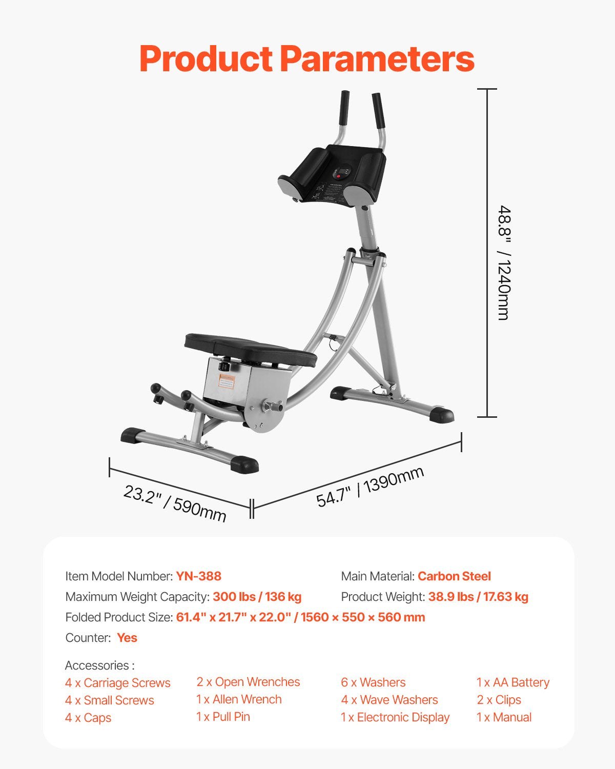 Gymnastics: VEVOR AB Workout Machine Equipment Home Gym Core Abdominal Trainers Adjustable