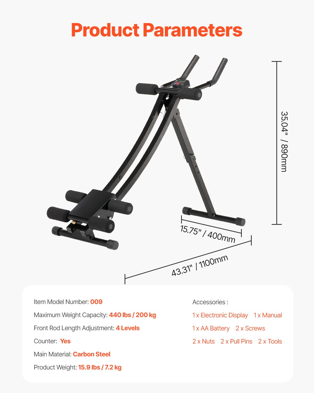 Gymnastics: VEVOR AB Workout Machine Equipment Home Gym Core Abdominal Trainers Adjustable