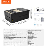Audio Accessories: VEVOR Laser Engraver Enclosure 1228 x 800 x 500 mm Fireproof Protective Cover