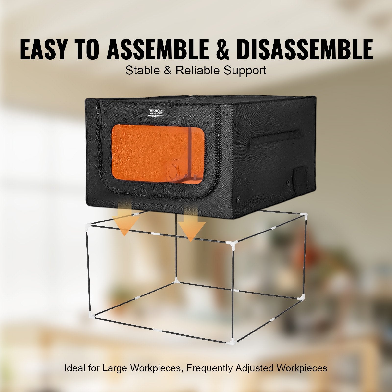 Audio Accessories: VEVOR Laser Engraver Enclosure 800 x 800 x 500 mm Fireproof Protective Cover