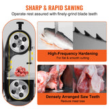 Heating Pads: VEVOR Band Saw Blade, 1650*16*0.56mm, 5 PCS/Pack Meat Bandsaw Blades for Replacement, Carbon Steel Blade, Meat Cutting Blade Wrapped by Rust-Proof Paper, Fit for Commercial Bone Saw Machines