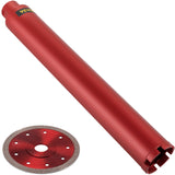 Saw Accessories: VEVOR Dry Diamond Core Drill 2.5"/ 63mm Dia. Hole Cutter for Concrete Masonry