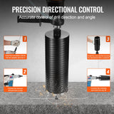 Drill & Screwdriver Accessories: VEVOR Core Drill Bit, 4" Wet/Dry Diamond Core Drill Bits for Brick and Block, Concrete Core Drill Bit with Pilot Bit Adapter and Saw Blade, 9.5" Drilling Depth, 5/8"-11 Inner Thread, Laser Welding