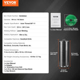 Drill & Screwdriver Accessories: VEVOR Core Drill Bit, 4" Wet/Dry Diamond Core Drill Bits for Brick and Block, Concrete Core Drill Bit with Pilot Bit Adapter and Saw Blade, 9.5" Drilling Depth, 5/8"-11 Inner Thread, Laser Welding