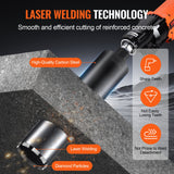 Drill & Screwdriver Accessories: VEVOR Core Drill Bit, 4.25" Wet Diamond Core Drill Bits, 14" Drilling Depth Concrete Core Drill Bit with Saw Blade, 1-1/4"-7 Inner Thread, Laser Welding, Diamond Wet Coring Bit for Concrete Brick