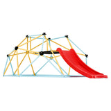 Outdoor Play Equipment: VEVOR Climbing Dome, 8FT Geometric Dome Climber with Slide, for Kids 3 to 9 Years Old, Jungle Gym Supports 600LBS and Easy Assembly, with Climbing Grip, Outdoor and Indoor Play Equipment for Kids