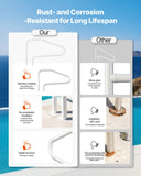 Swimming Pools: VEVOR Pool Rail, 122 x 81.3 cm Pool Handrail, 100kg Load Capacity Heavy Duty Stainless Steel Swimming Handrail, Seamless Welding, Recessed or Base Mount, for Poolside, Water Parks, Spa Centers