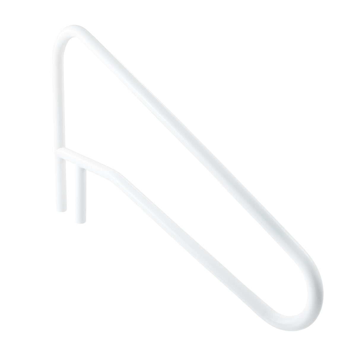 Pool Rail, 137.1 x 81.3 cm Pool Handrail, 100kg Load Capacity Heavy Duty Stainless Steel Swimming Handrail, Seamless Welding, Recessed or Base Mount, for Poolside, Water Parks, Spa Centers