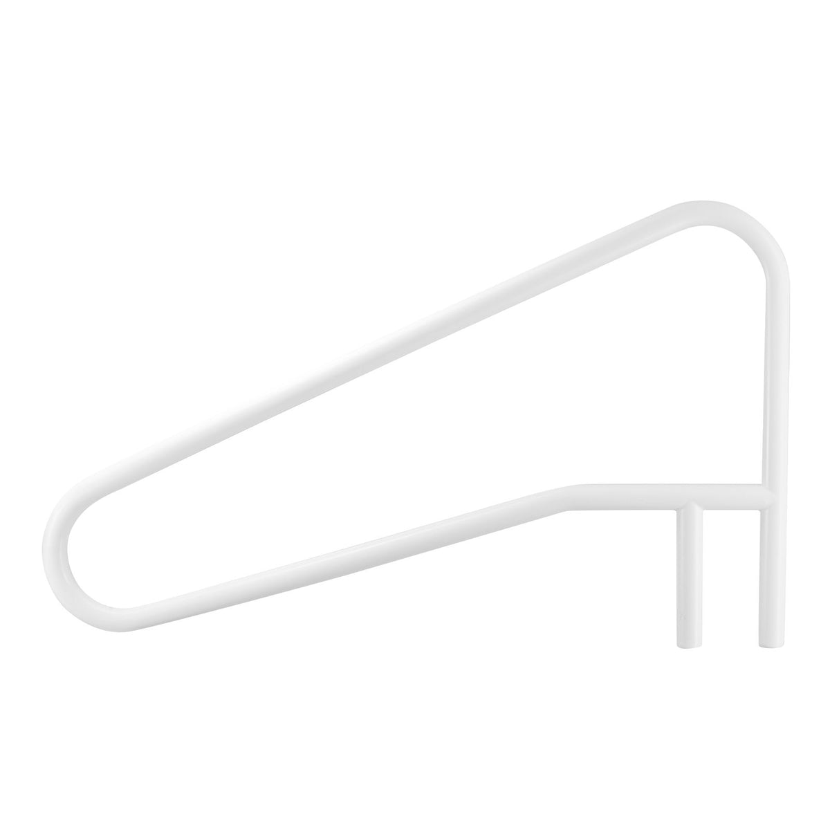 Pool Rail, 137.1 x 81.3 cm Pool Handrail, 100kg Load Capacity Heavy Duty Stainless Steel Swimming Handrail, Seamless Welding, Recessed or Base Mount, for Poolside, Water Parks, Spa Centers