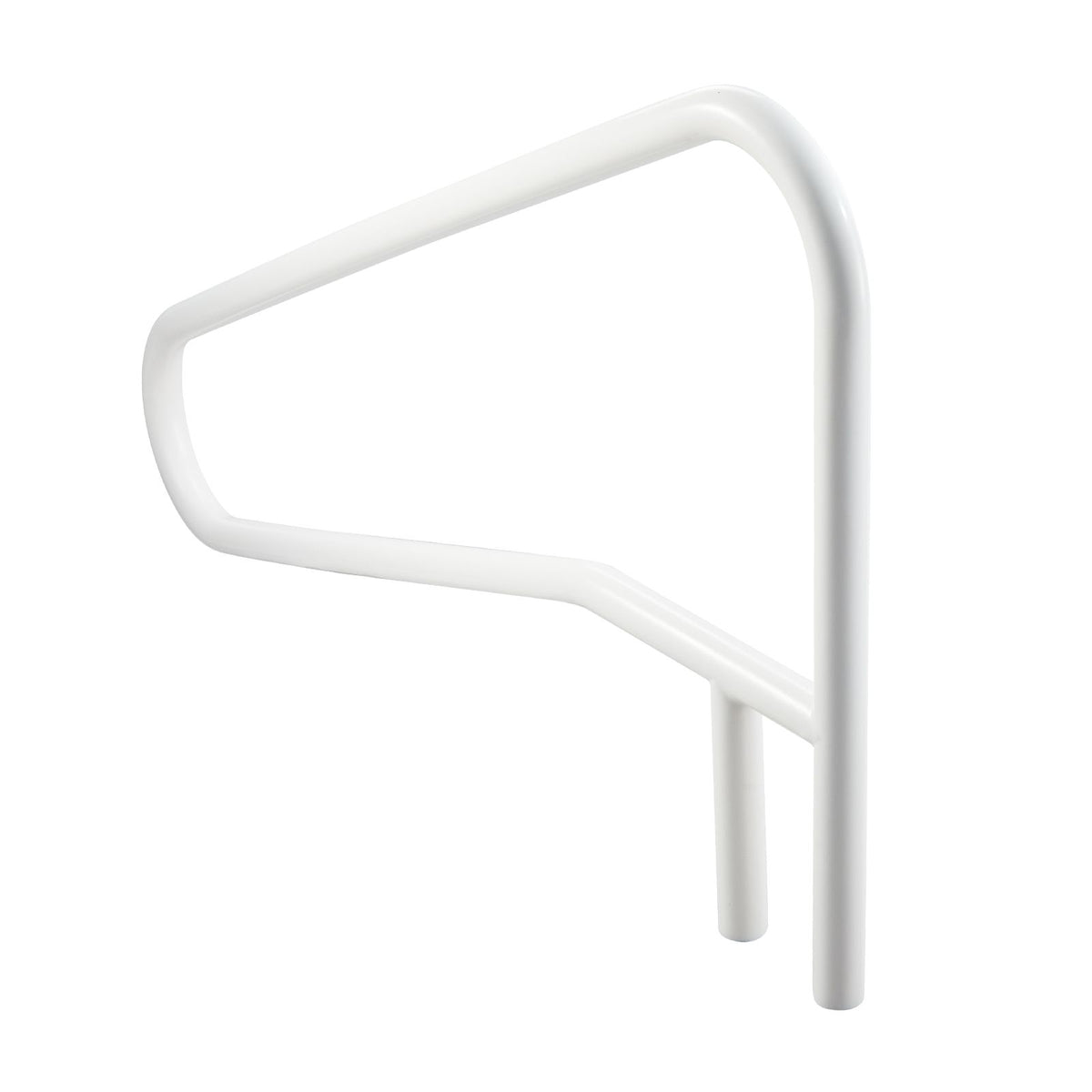 Pool Rail, 137.1 x 81.3 cm Pool Handrail, 100kg Load Capacity Heavy Duty Stainless Steel Swimming Handrail, Seamless Welding, Recessed or Base Mount, for Poolside, Water Parks, Spa Centers