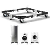 Basketball & Basketball Accessories: VEVOR Fridge Stand Mobile Base, 1200 lbs Load Capacity, Washing Machine Stand with 8 Locking Twin Wheels and 4 Brakes, 23-36.6 Inches Adjustable Furniture Dolly for Washer, Refrigerator and Dryer