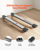 Furniture: VEVOR Heavy Duty Appliance Rollers, 330 lbs Load Capacity, Furniture Dolly Mobile Roller with Adjustable Base for Washer and Dryer, Extendable Appliance Rollers Easily Move Washing Machines, Gray