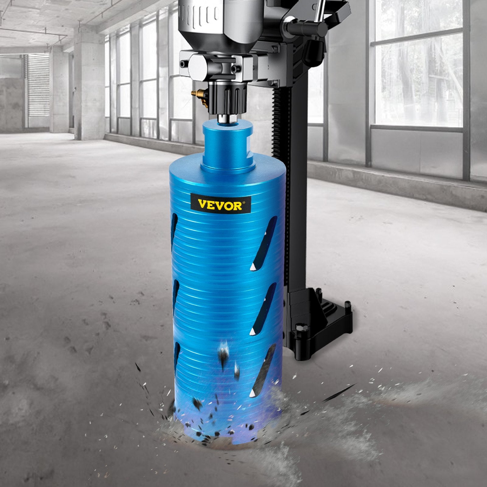 Drill & Screwdriver Accessories: VEVOR Core Drill Diamond Dry Coring Bit 4" with Pilot Bit for Hard Concrete