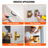 Bird Cage Accessories: VEVOR Cabinet Hardware Jig, Aluminum Alloy Cabinet Handle Jig with Center Punch, Adjustable Cabinet Hardware Template Tool, for Installation of Door Drawer Front Knobs Handles and Pulls