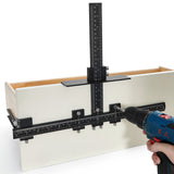 Bird Cage Accessories: VEVOR Cabinet Hardware Jig, Aluminum Alloy Cabinet Handle Jig with Center Punch, Adjustable Cabinet Hardware Template Tool, for Installation of Door Drawer Front Knobs Handles and Pulls